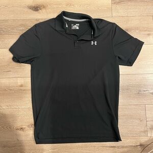 Under Armour Men's Black Polo Shirt